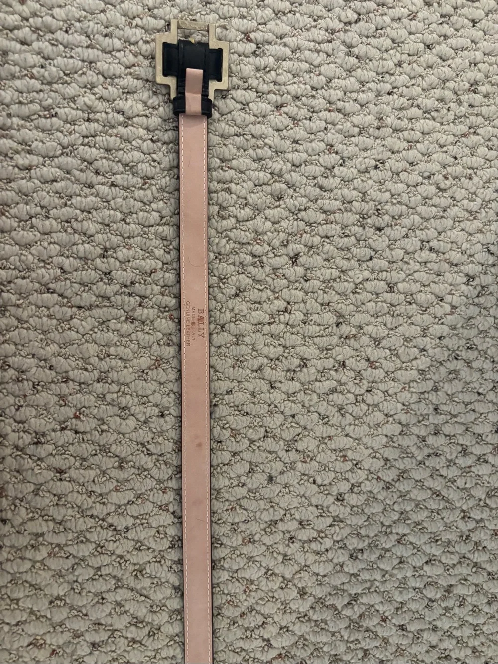 Bally Black Leather Belt Size 90/36 Made in Italy